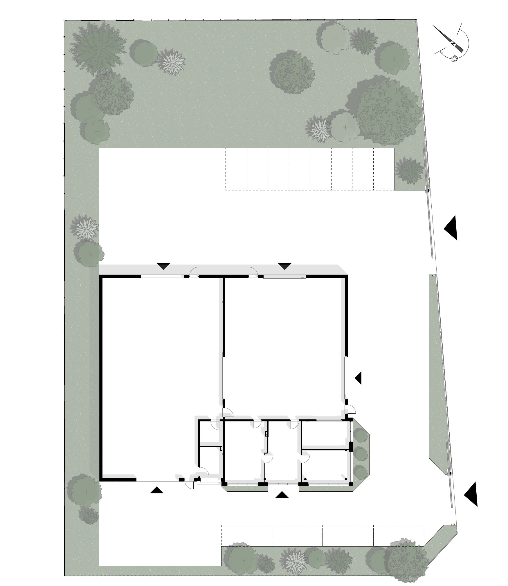 Budynek magazynowy w Wilkowicach - rysunek