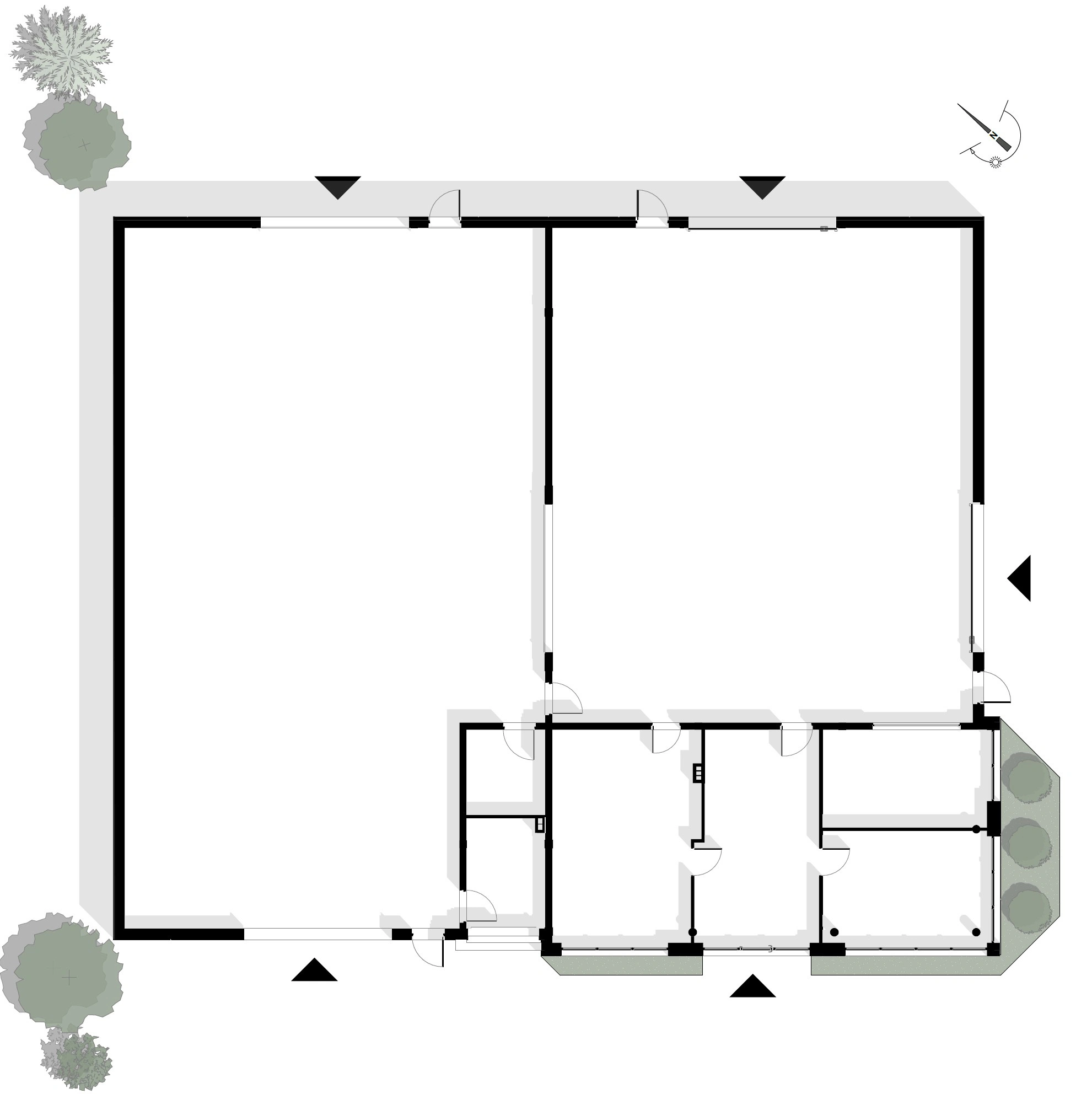 Budynek magazynowy w Wilkowicach - rysunek