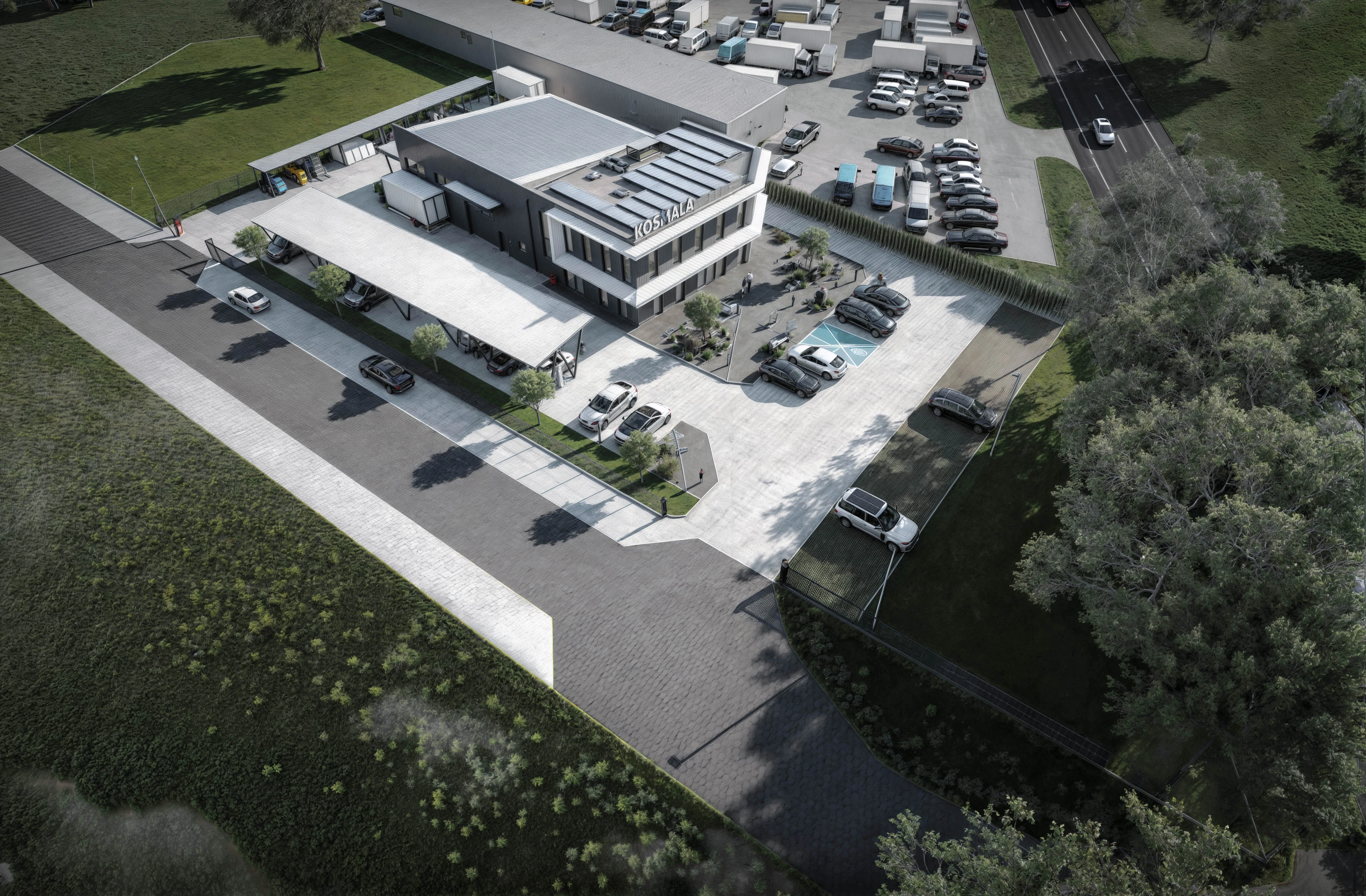 Budynek siedziby Kosmala Electric