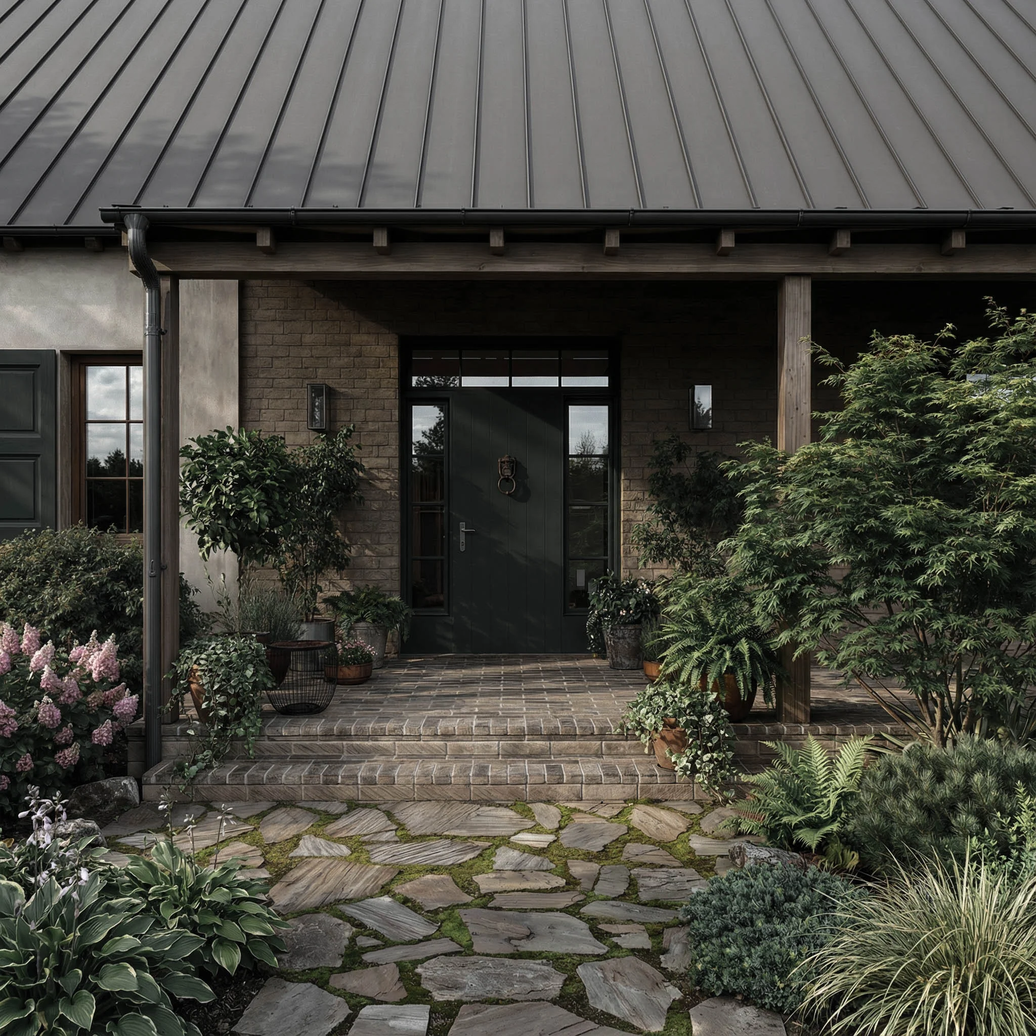 Urokliwa wiejska chatka z ogrodem