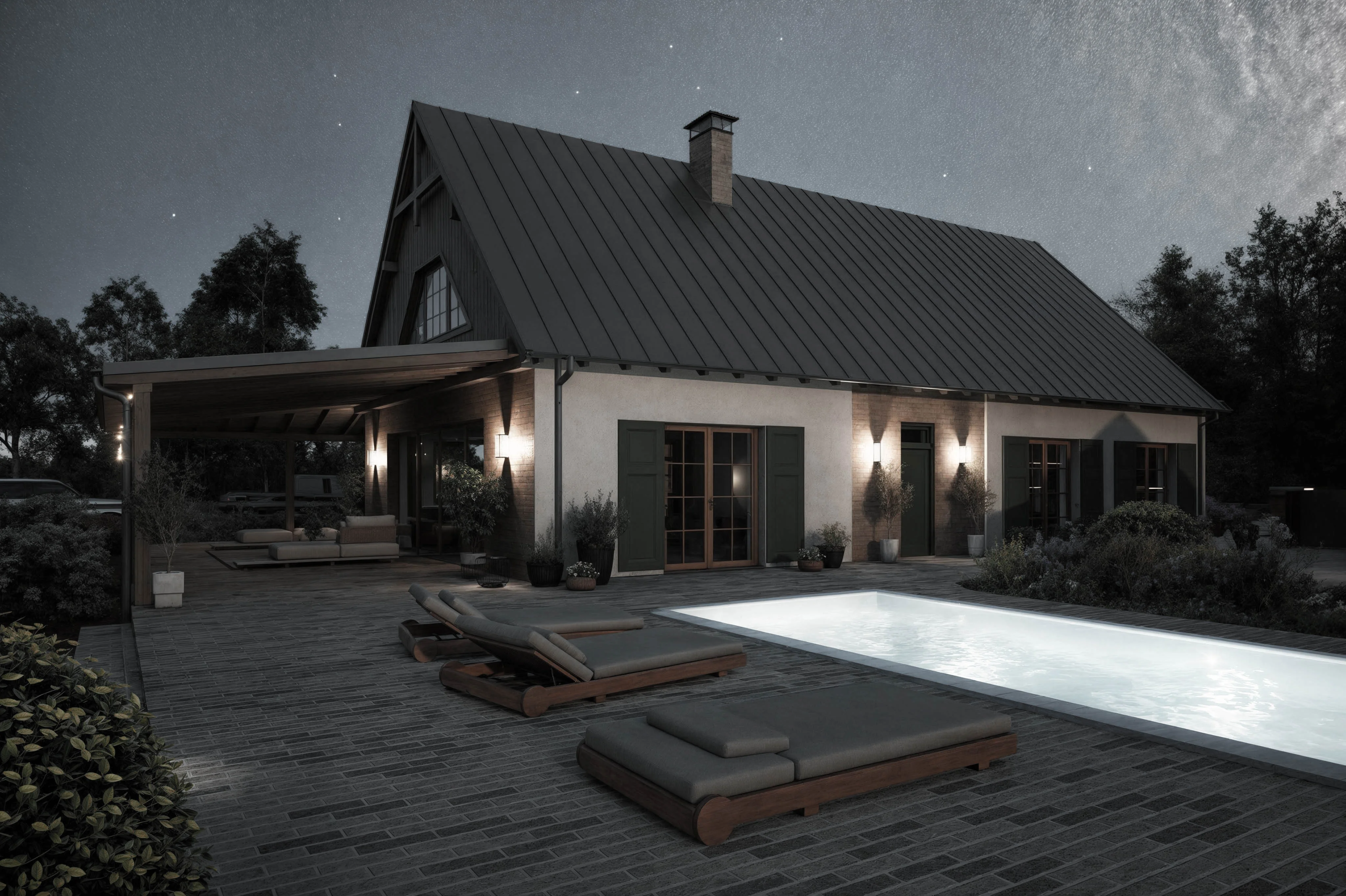 Urokliwa wiejska chatka z ogrodem